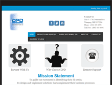 Tablet Screenshot of dpdsoftware.ca